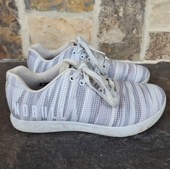NOBULL 8 9.5 Burst Trainer Striped Shoes - Picture 4 of 16